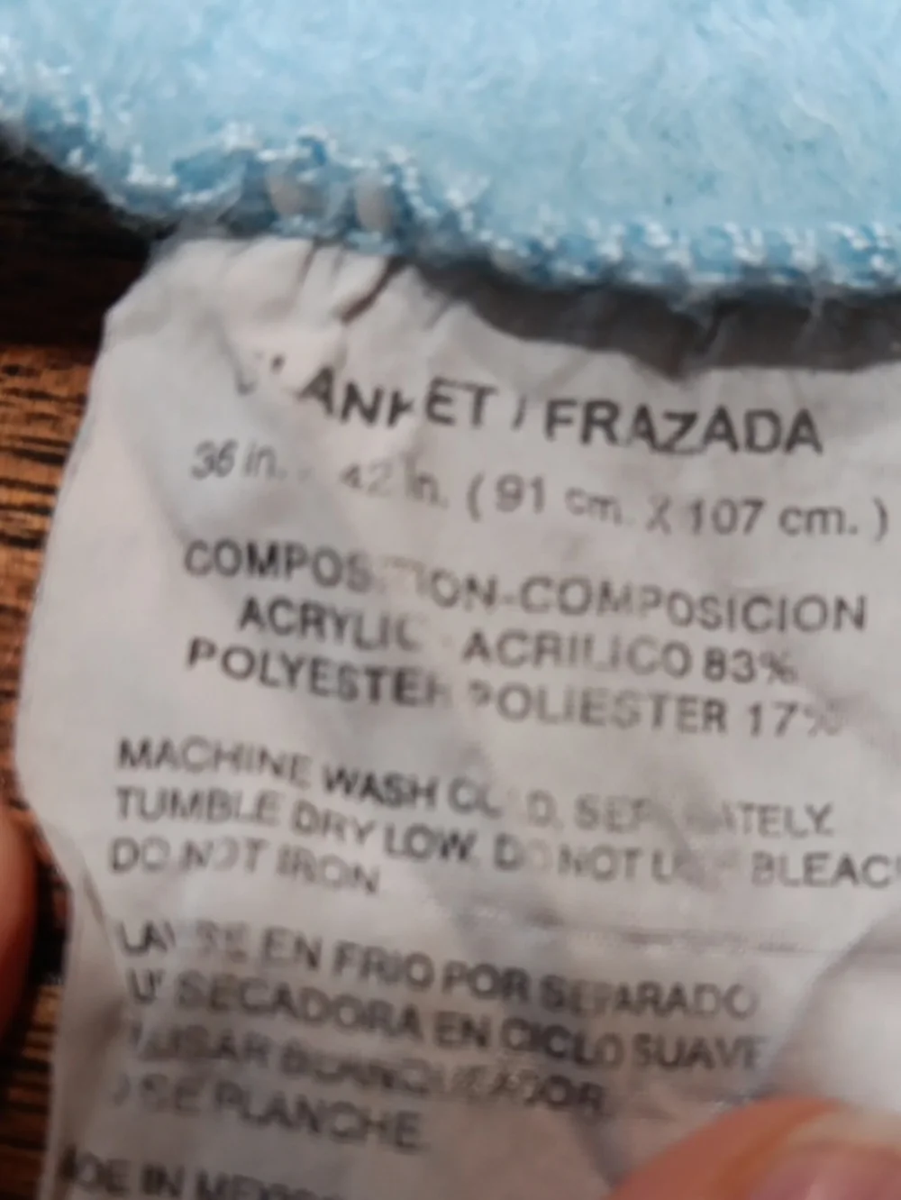 Soft Light Blue Home Accent BabyThrow Blanket - Unbranded